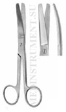 Ножницы тупоконечные по Куперу изогнутые, длина 165 мм