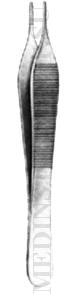 Пинцет анатомический по Адсону медицинский, длина 120 мм