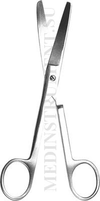 Ножницы тупоконечные, вертикально-изогнутые, длина 170 мм