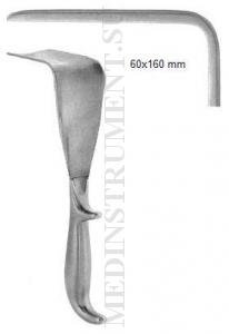 Ранорасширитель хирургический зеркало по Доэну 160 х 60 мм, 240 мм